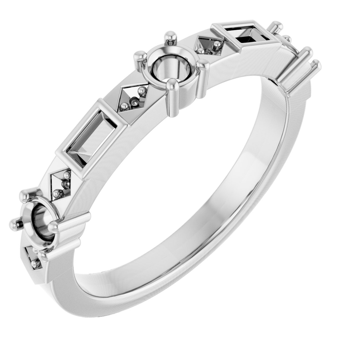 Three-Stone Anniversary Band