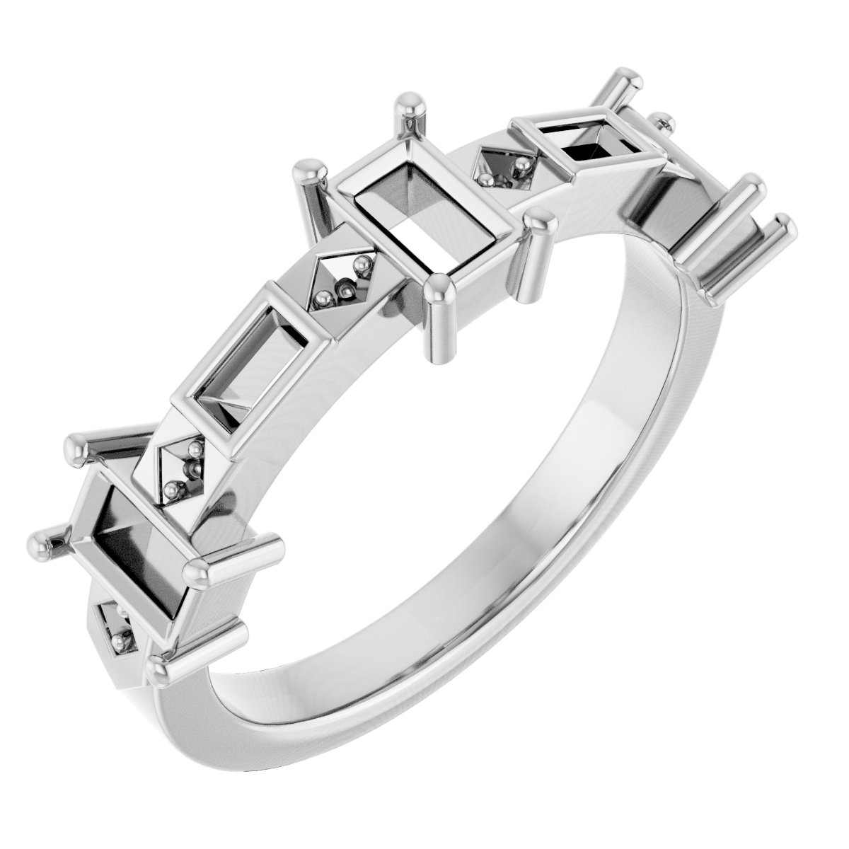 Three-Stone Anniversary Band