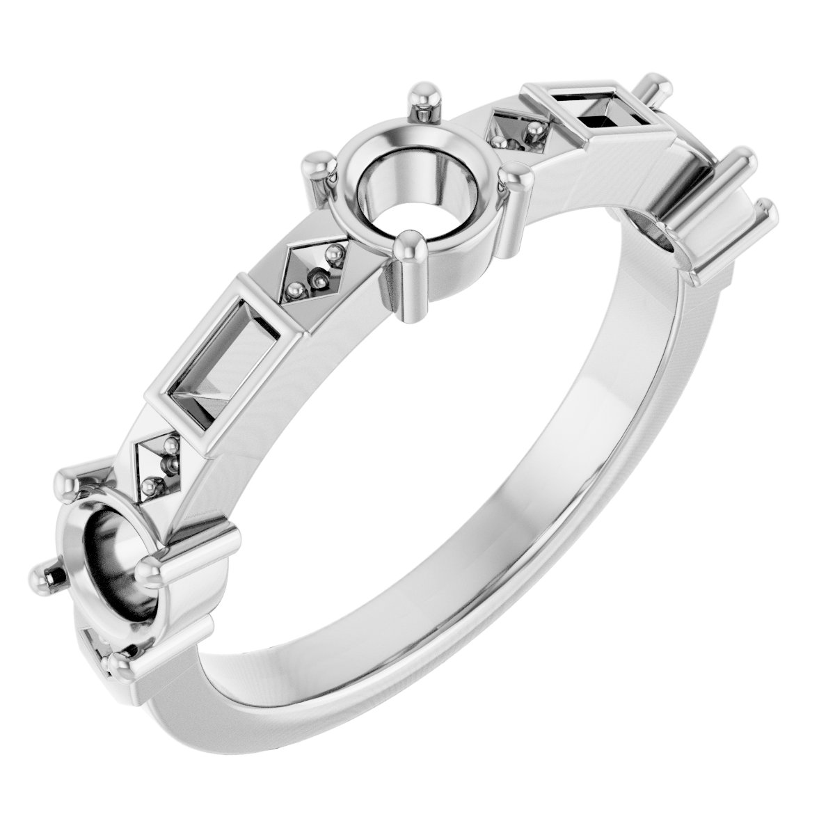 Three-Stone Anniversary Band