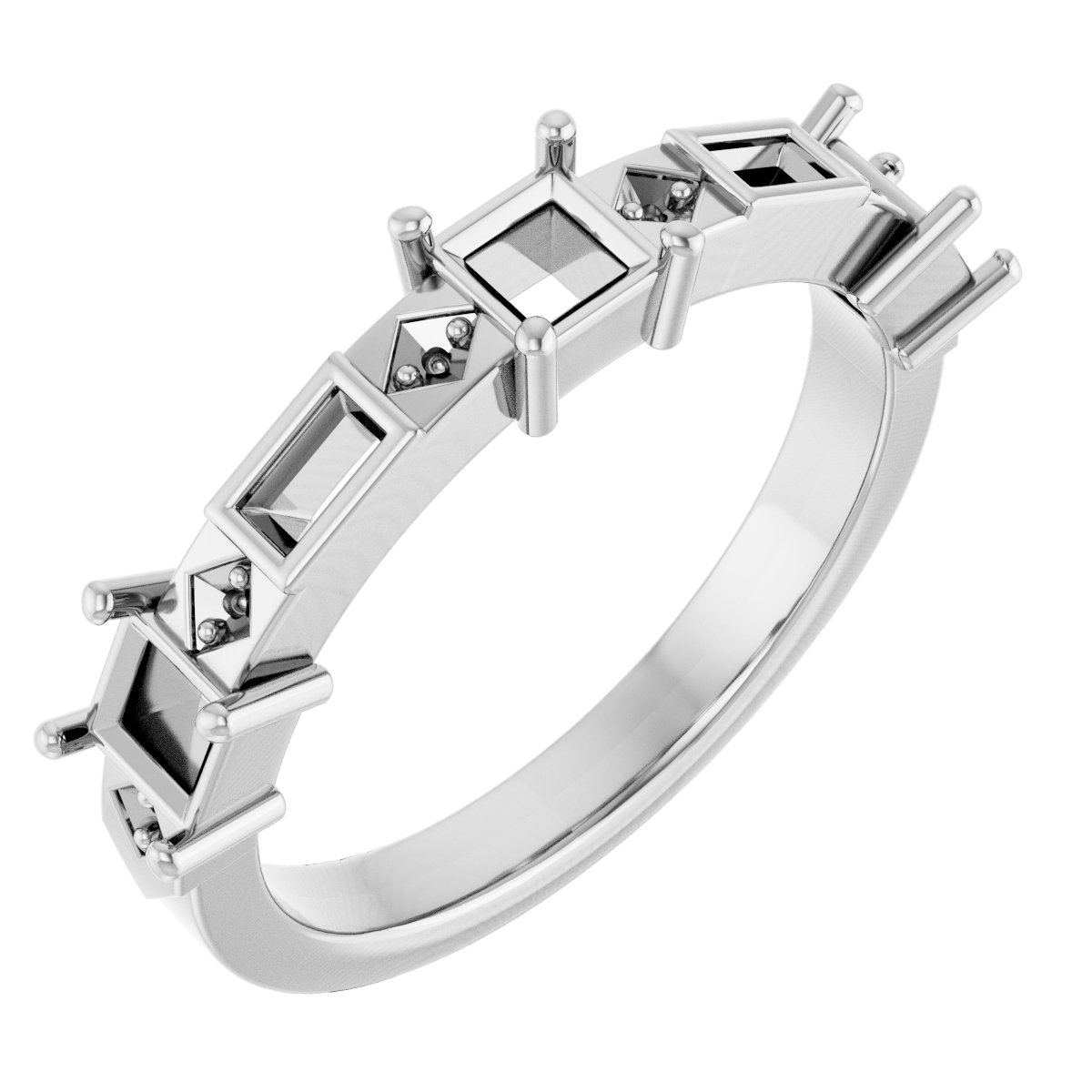 Three-Stone Anniversary Band