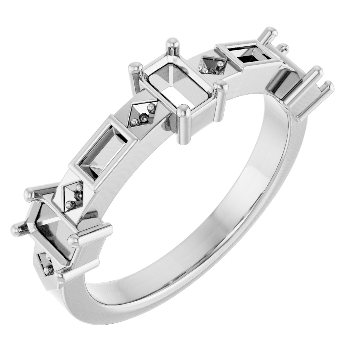 Three-Stone Anniversary Band