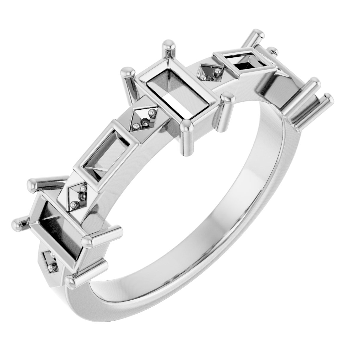 Three-Stone Anniversary Band