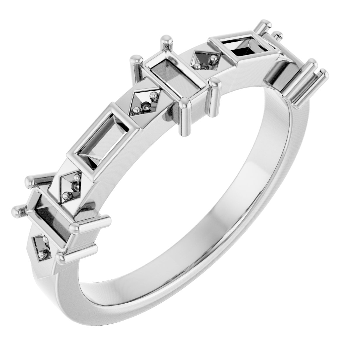 Three-Stone Anniversary Band
