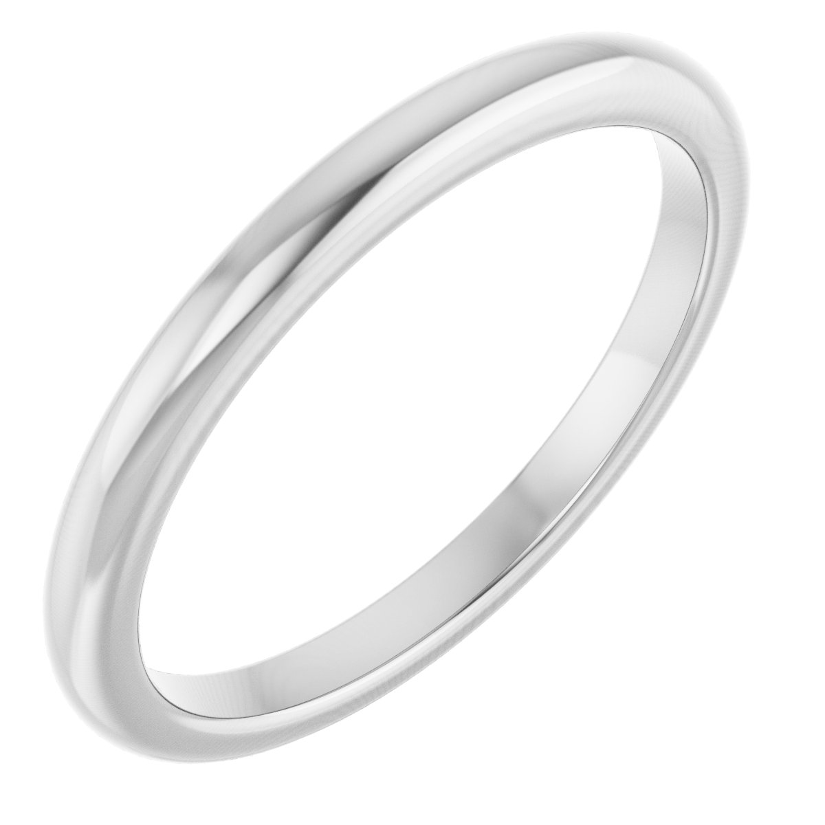 14K White Matching band