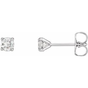 Platinum 1/3 CTW Natural Diamond Cocktail-Style Earrings
