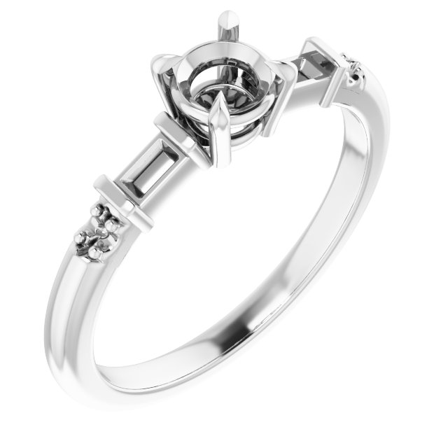 Accented Engagement Ring