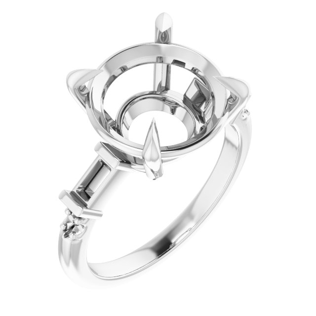 Accented Engagement Ring