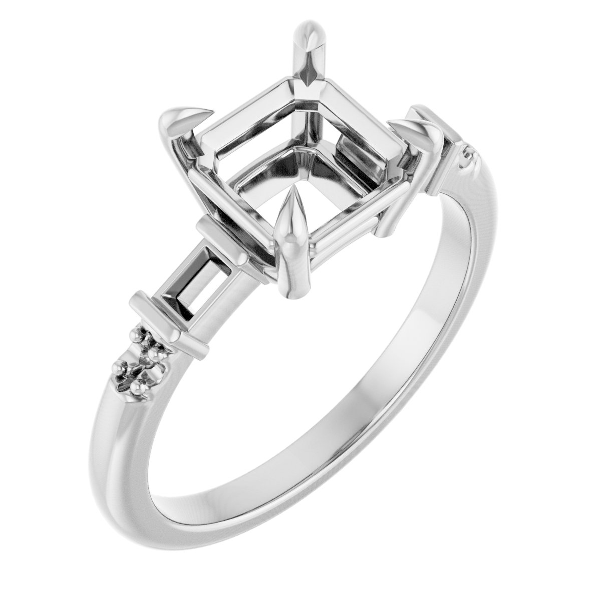 Accented Engagement Ring