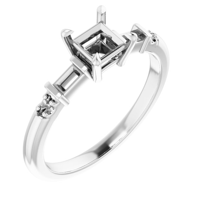Accented Engagement Ring