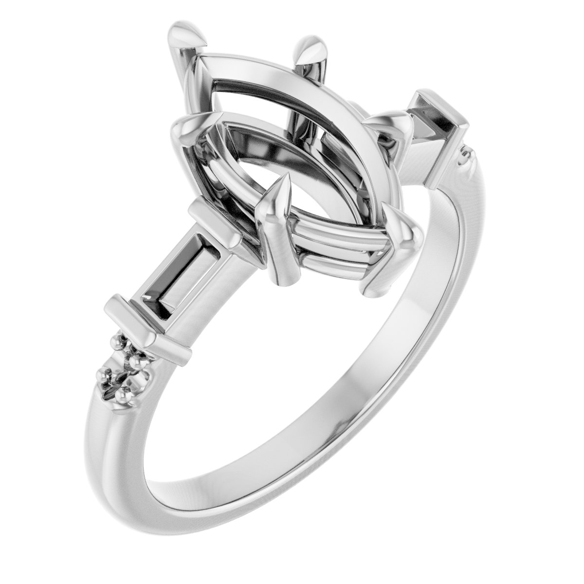 Accented Engagement Ring