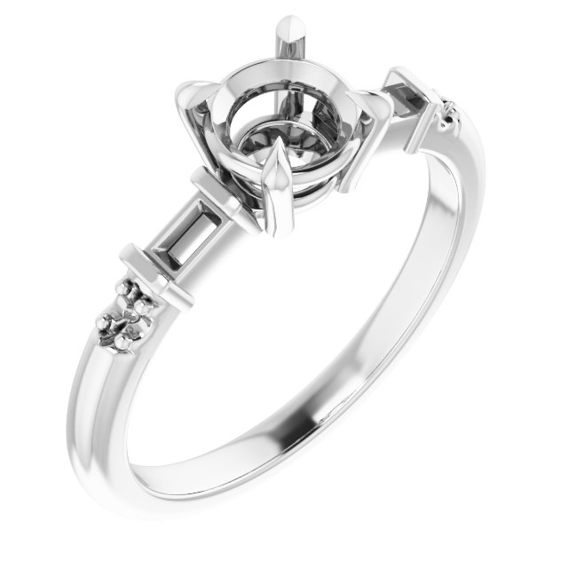 Accented Engagement Ring