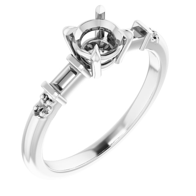Accented Engagement Ring