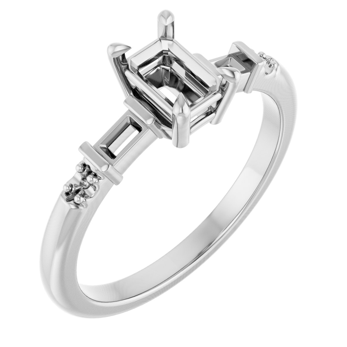 Accented Engagement Ring