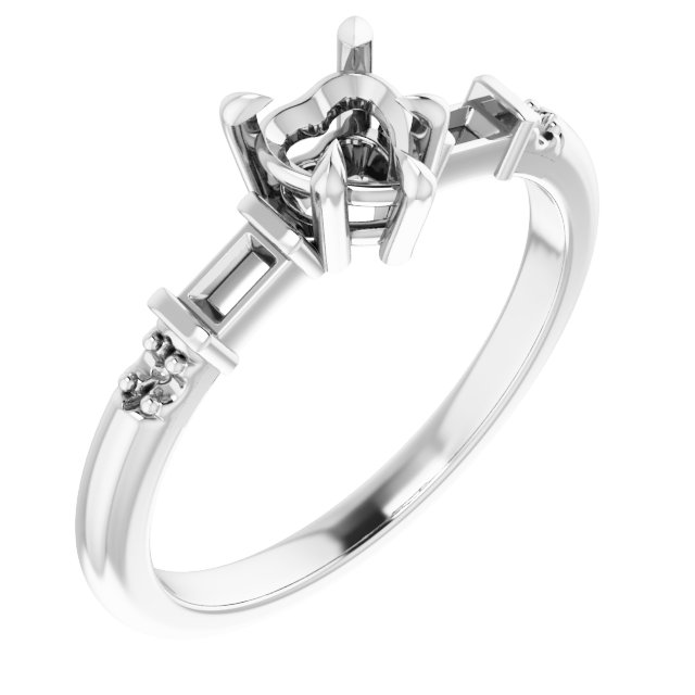 Accented Engagement Ring