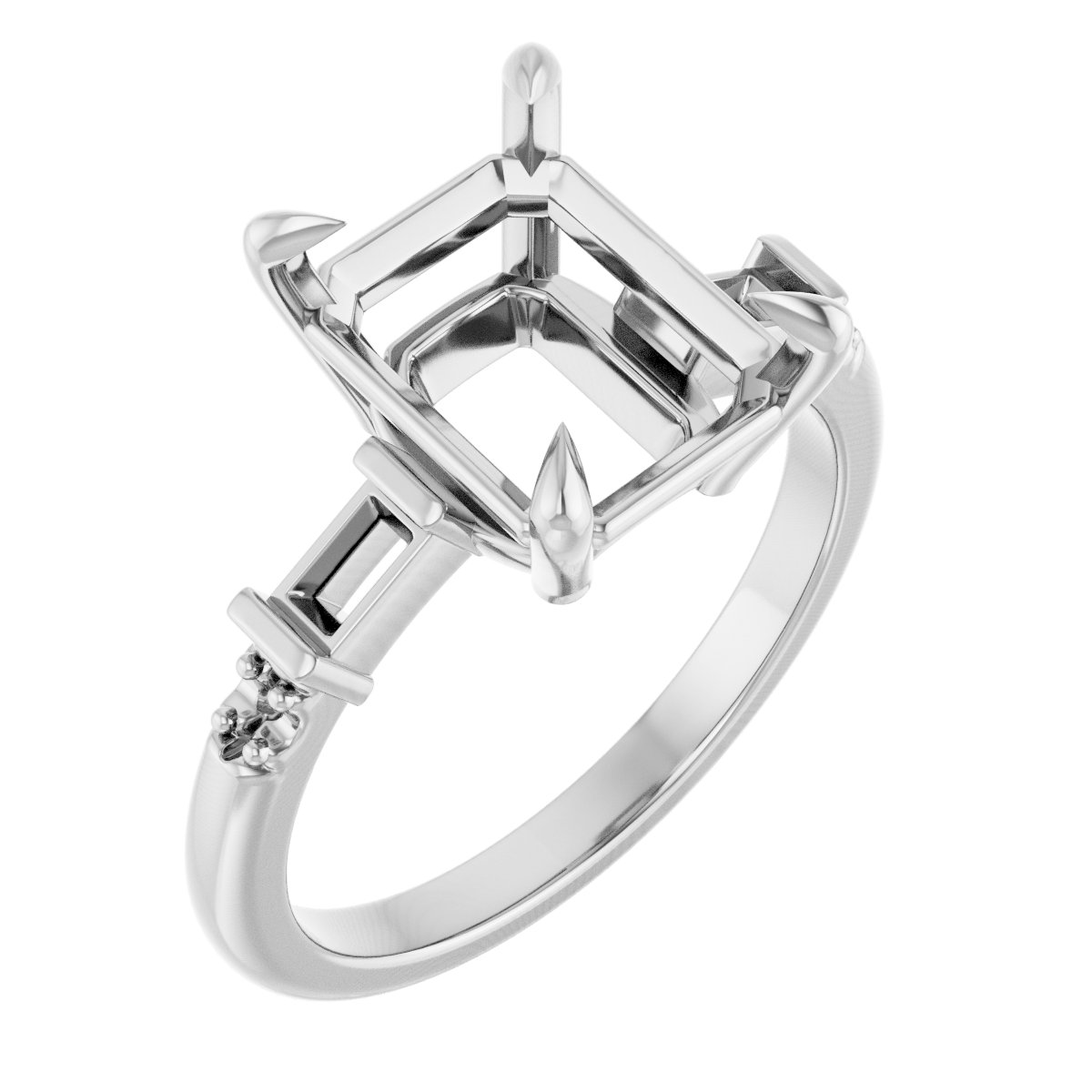 Accented Engagement Ring