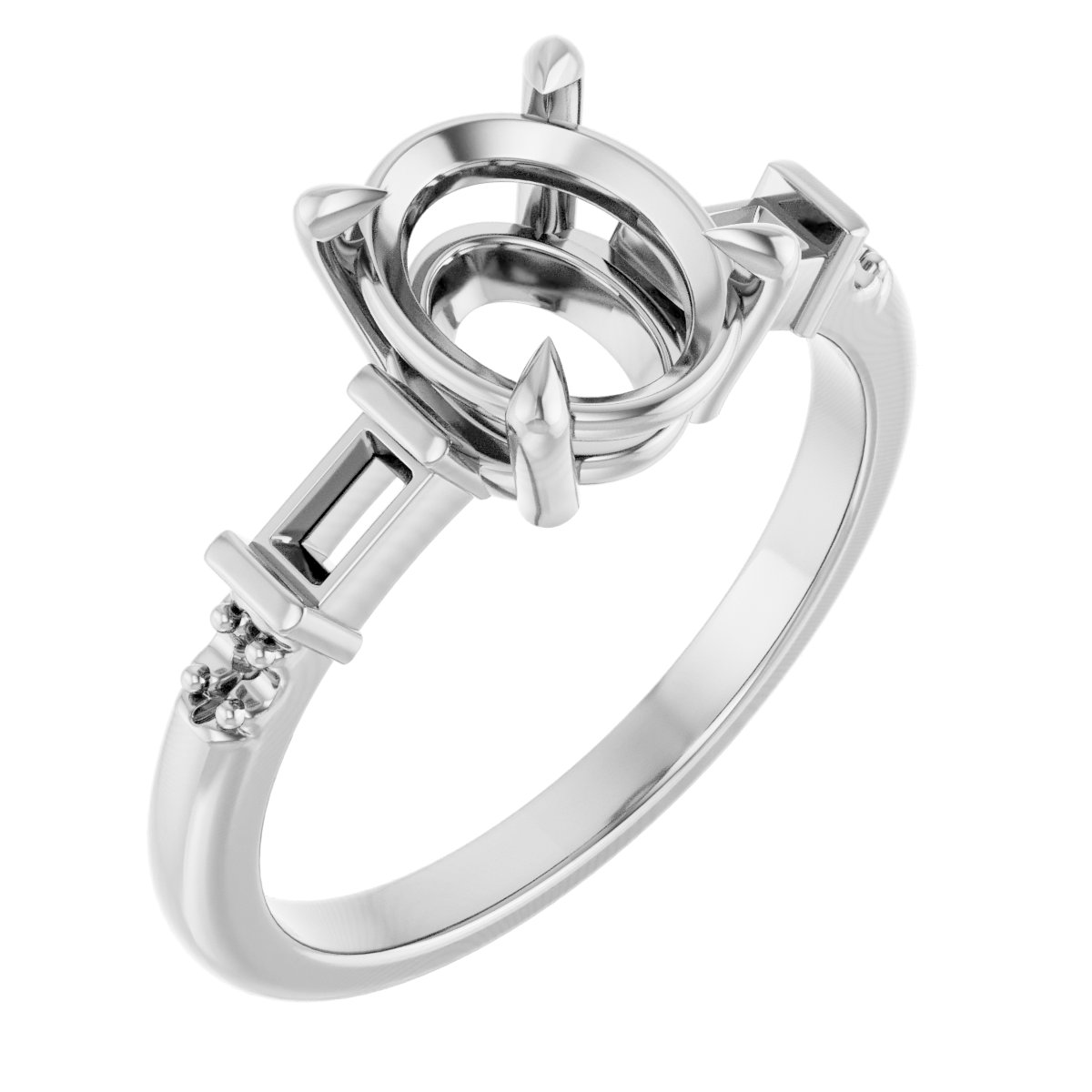 Accented Engagement Ring