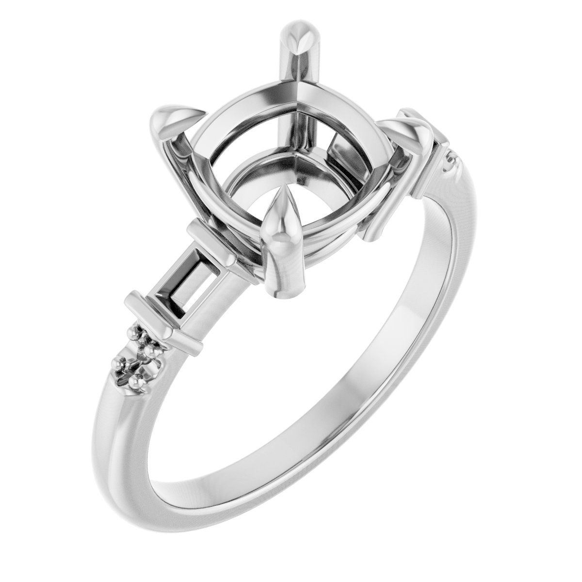 Accented Engagement Ring