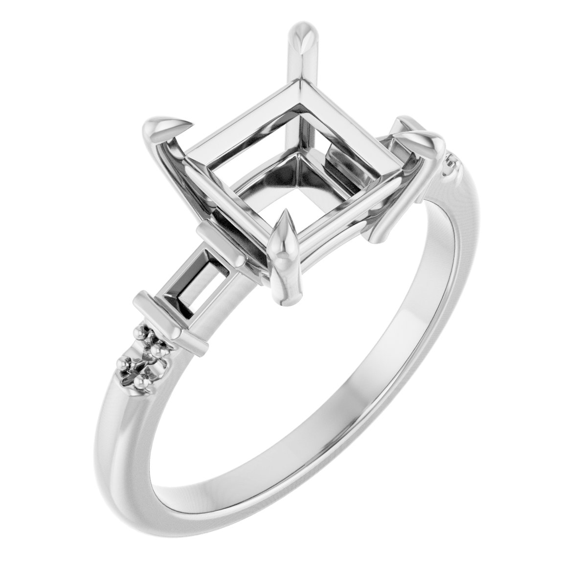 Accented Engagement Ring