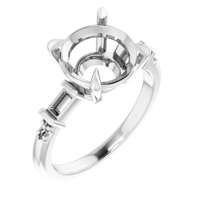 Accented Engagement Ring