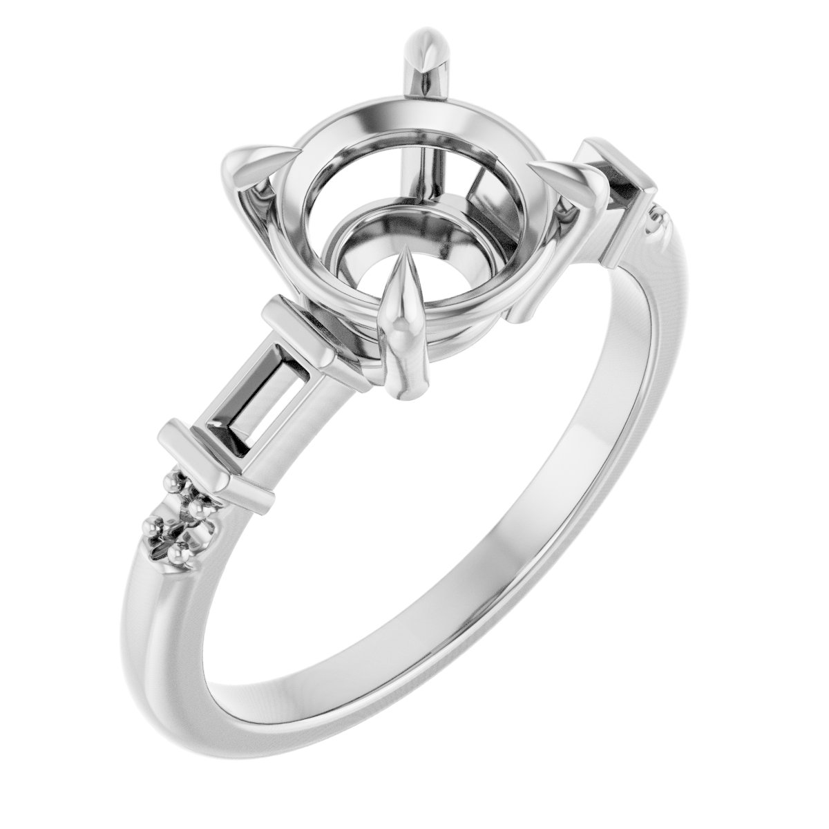 Accented Engagement Ring