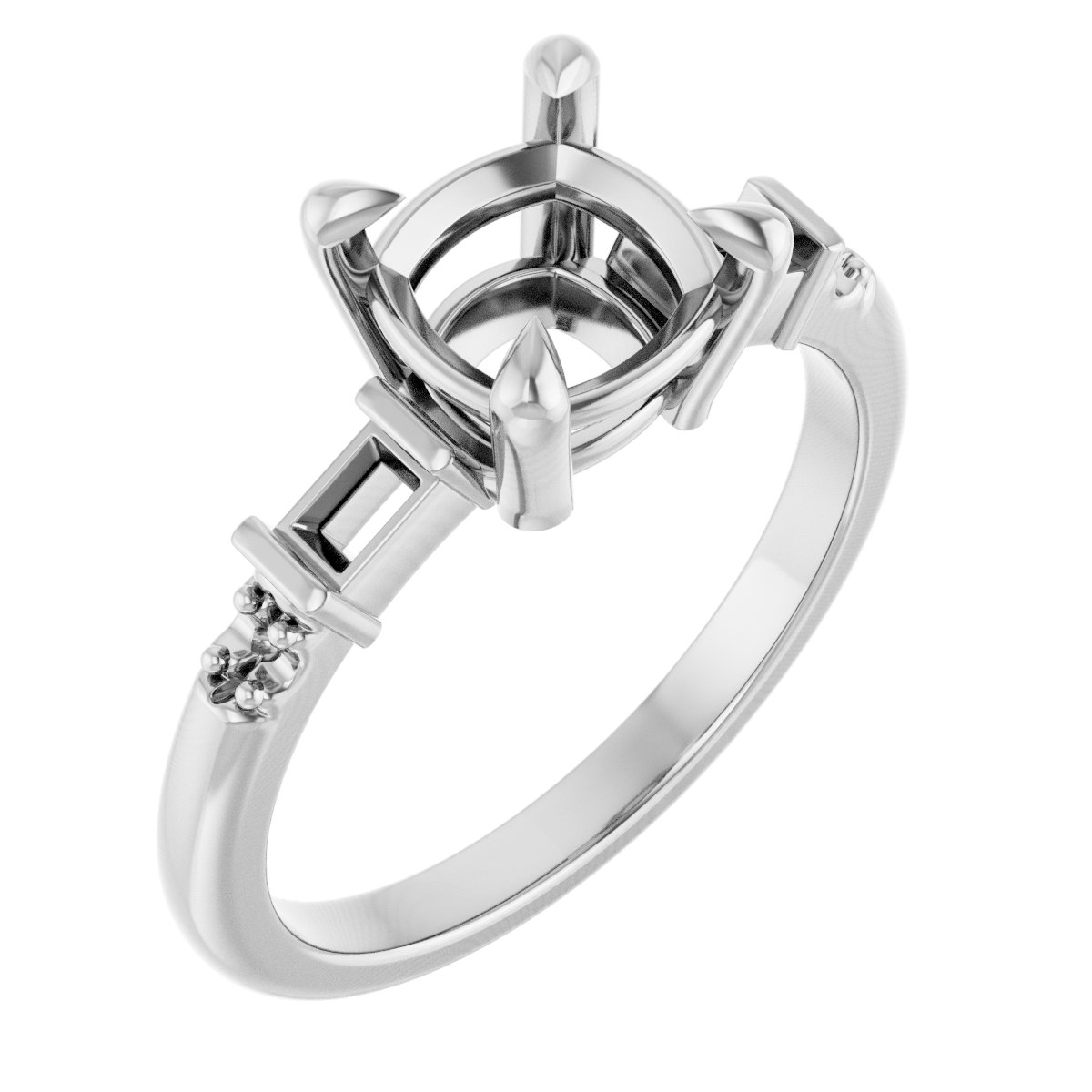 Accented Engagement Ring