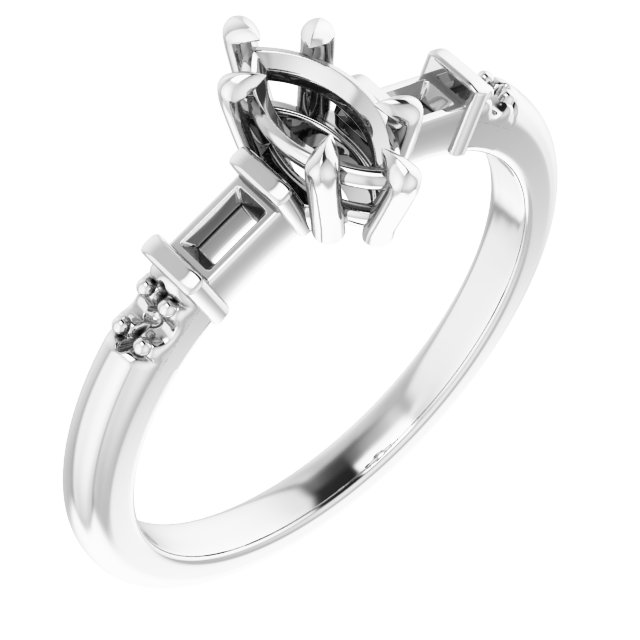 Accented Engagement Ring