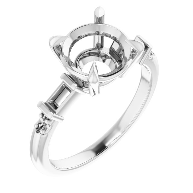 Accented Engagement Ring