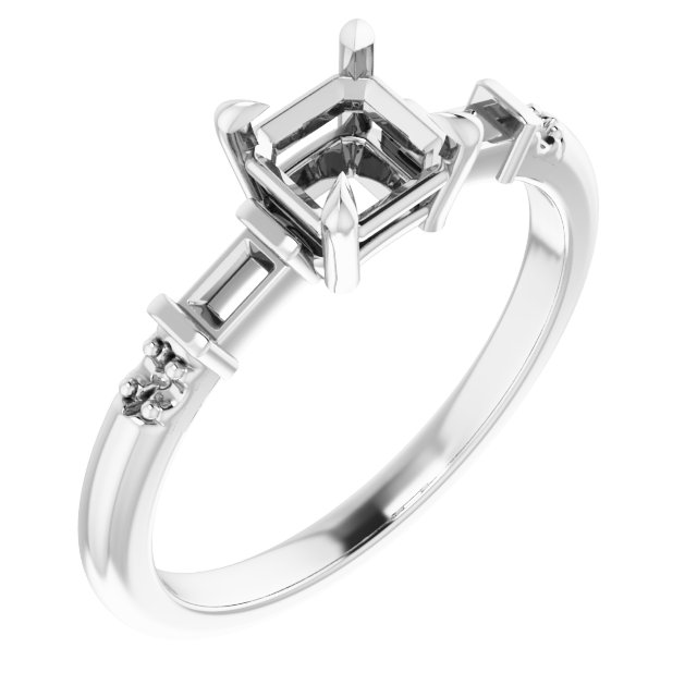 Accented Engagement Ring