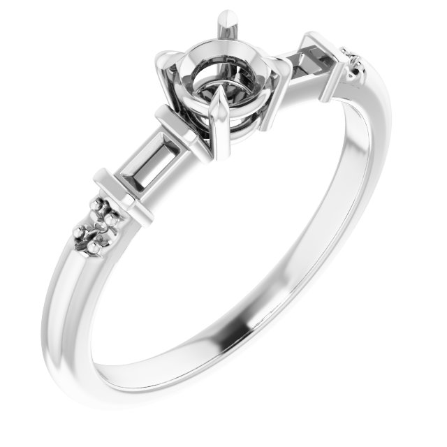 Accented Engagement Ring