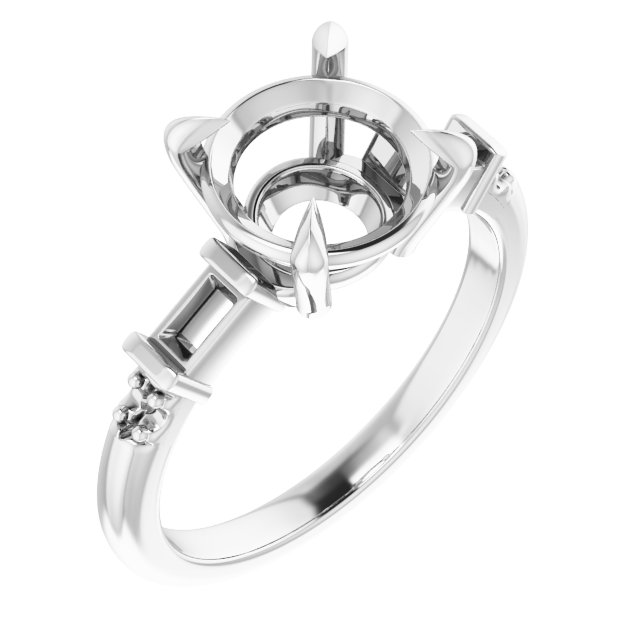 Accented Engagement Ring