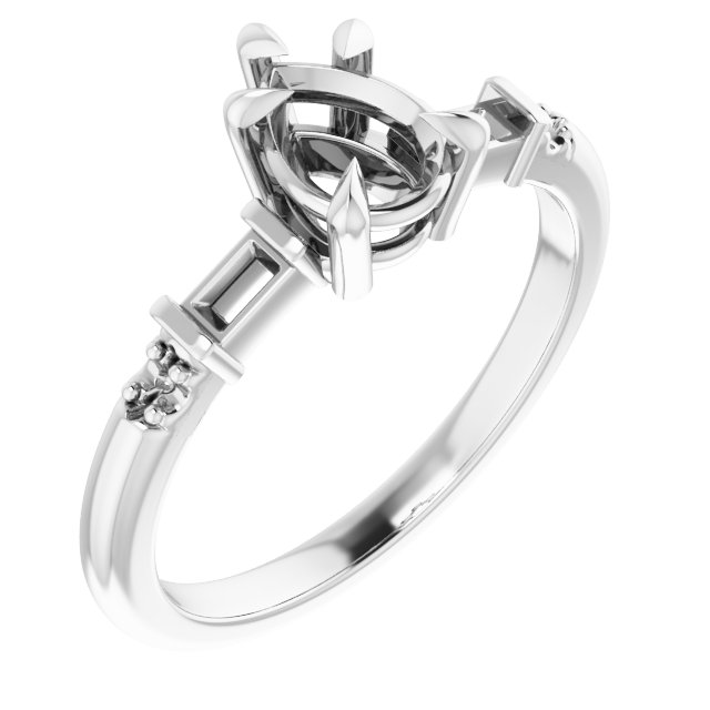Accented Engagement Ring