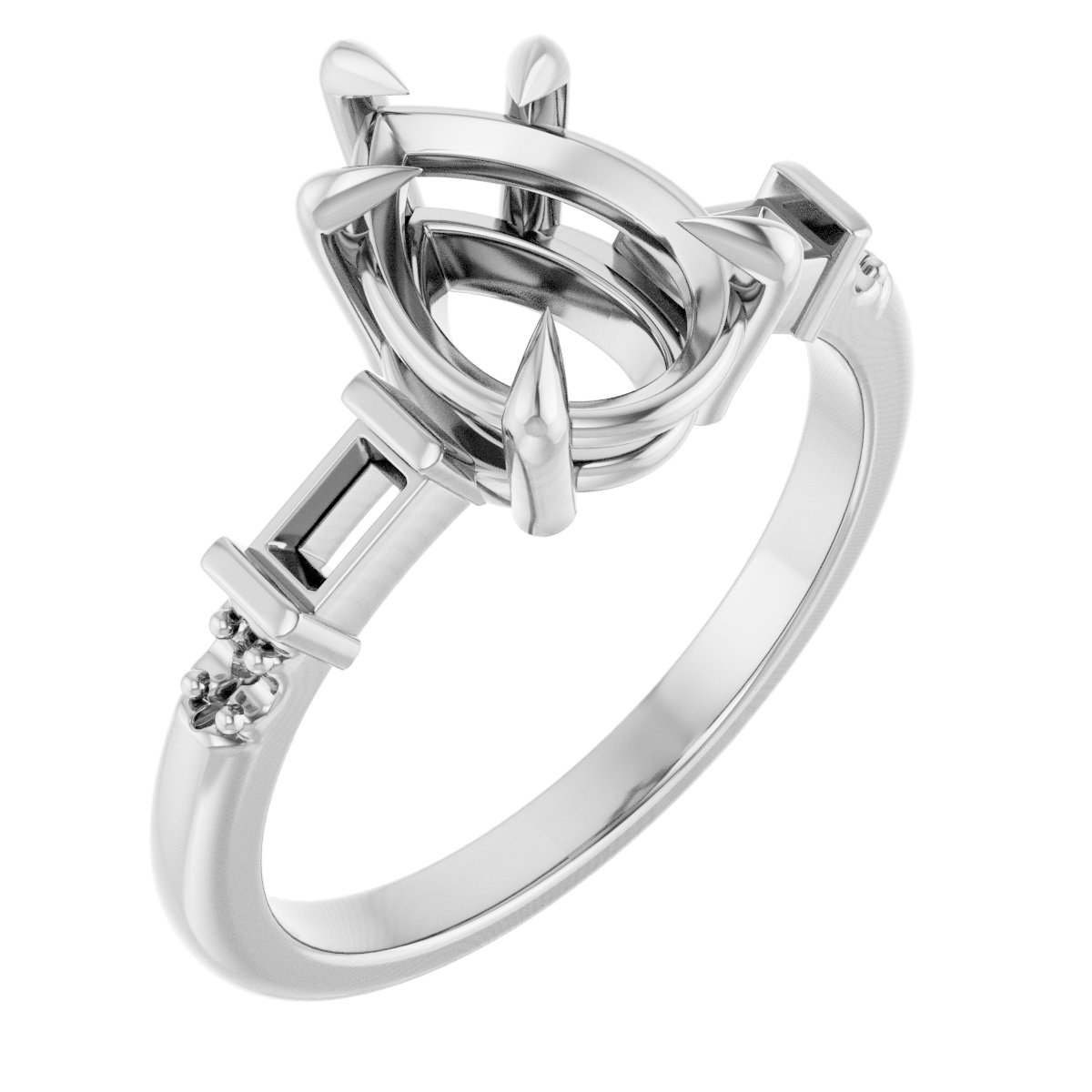 Accented Engagement Ring