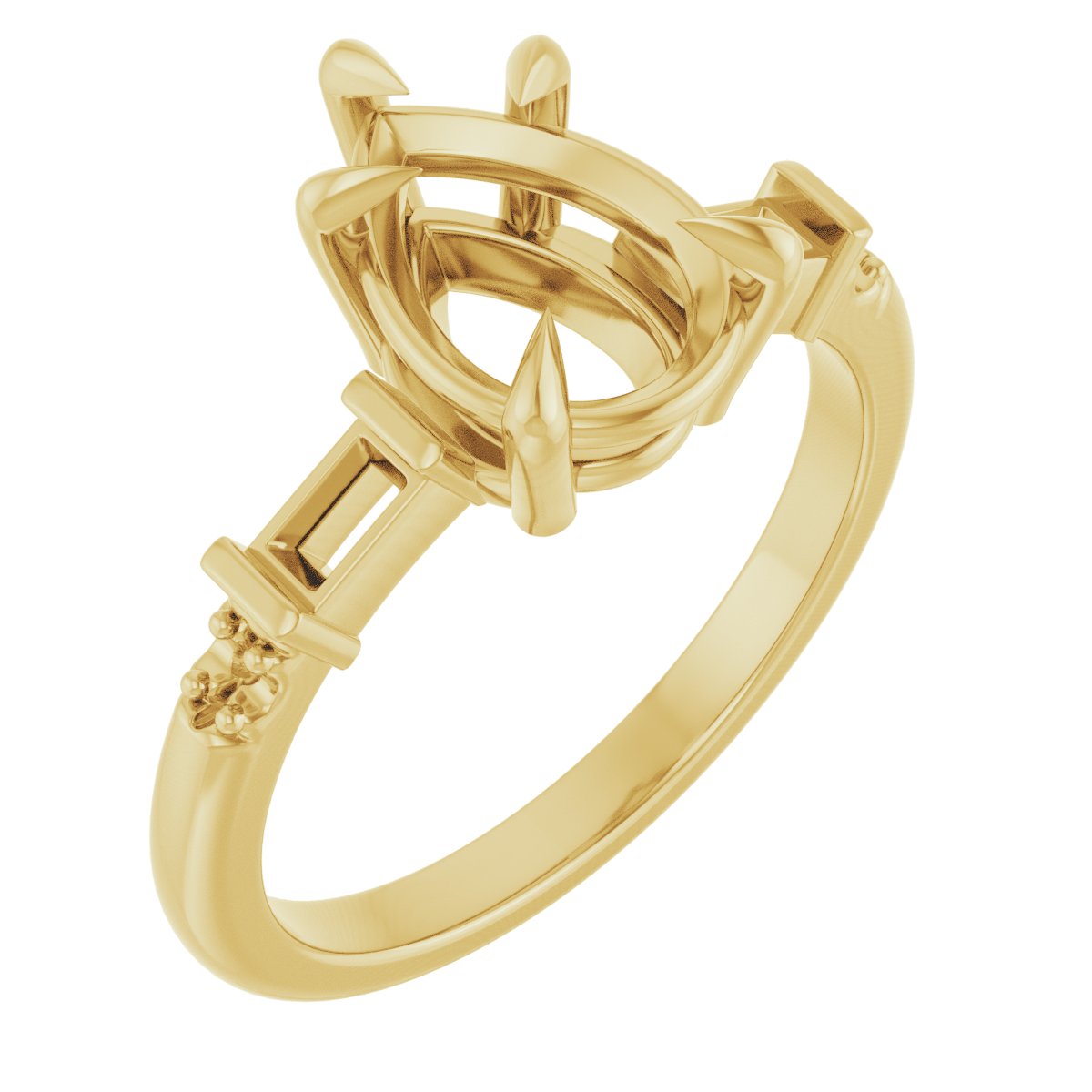Accented Engagement Ring