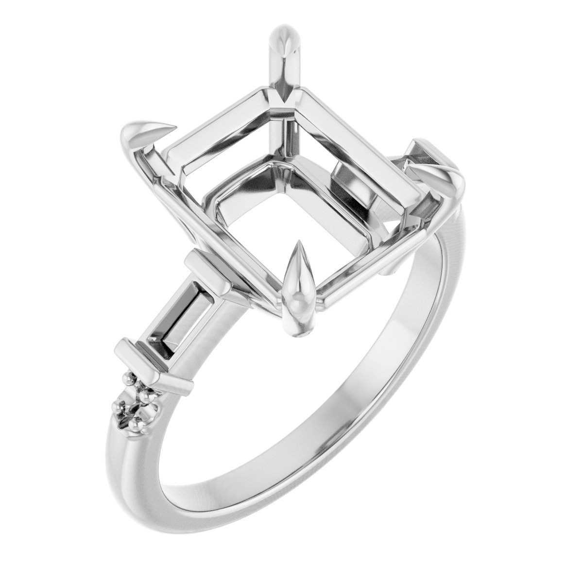 Accented Engagement Ring