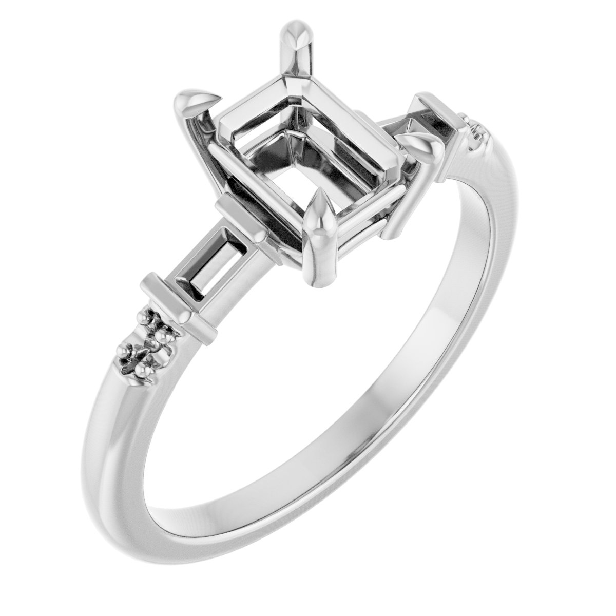 Accented Engagement Ring