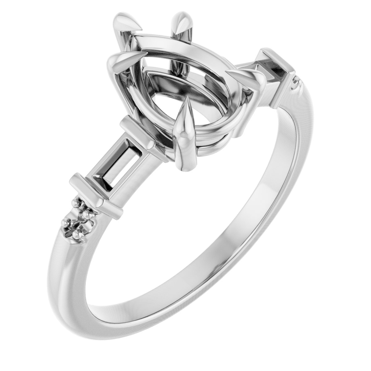 Accented Engagement Ring