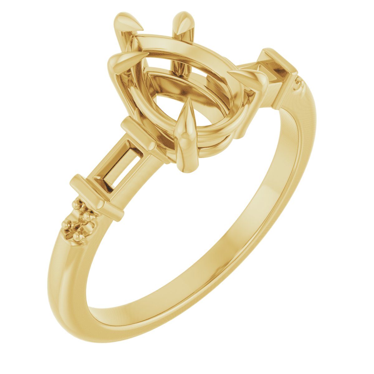 Accented Engagement Ring