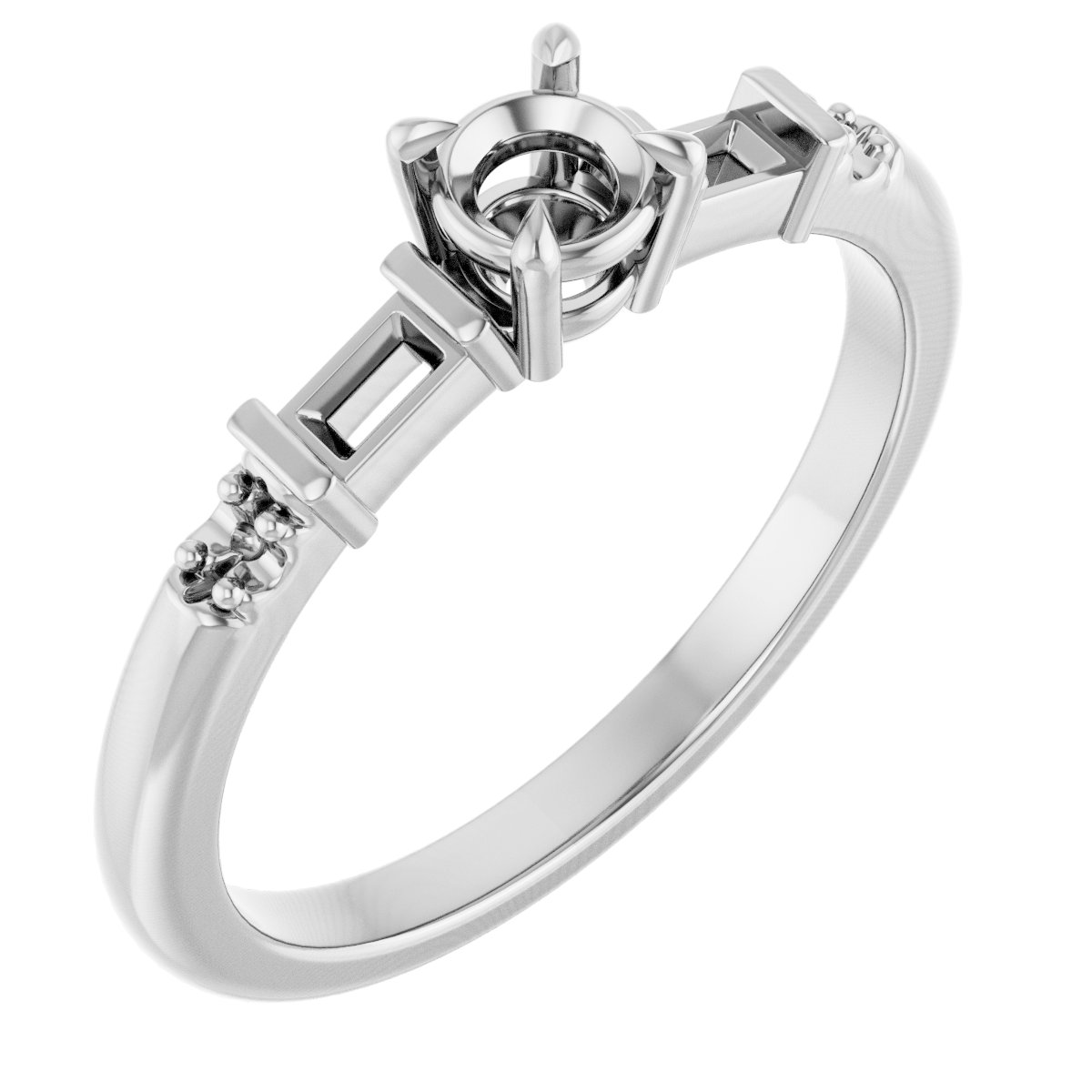 Accented Engagement Ring