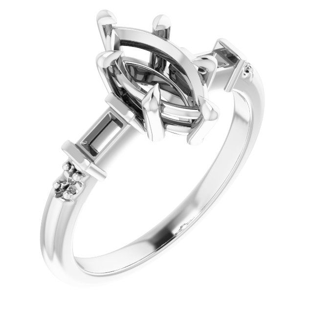 Accented Engagement Ring
