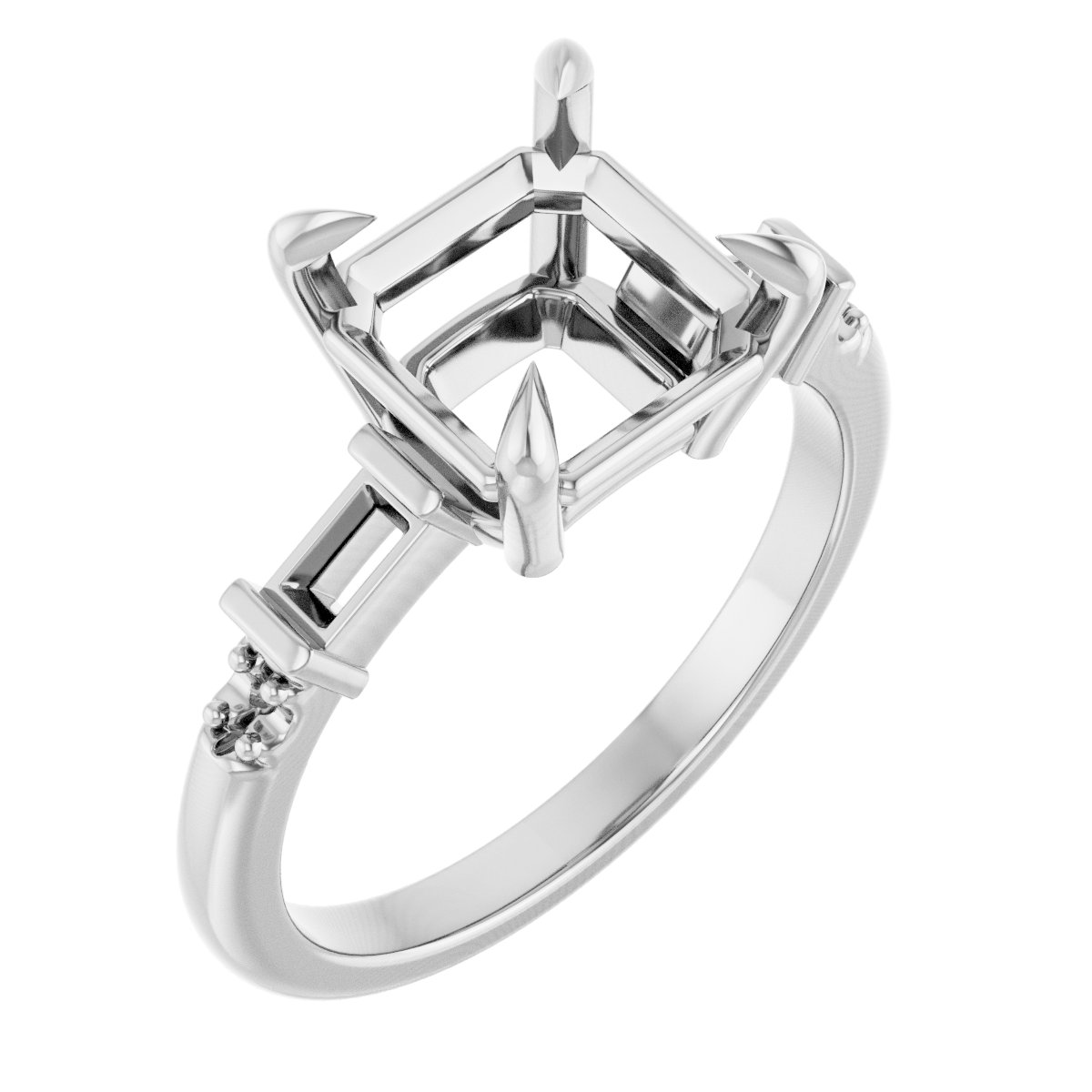 Accented Engagement Ring