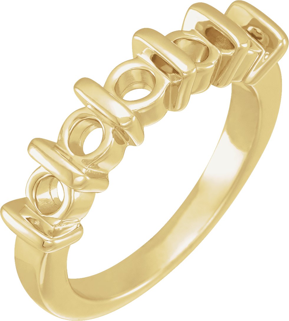 Five-Stone Anniversary Band