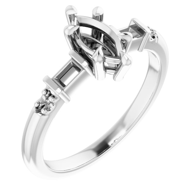 Accented Engagement Ring