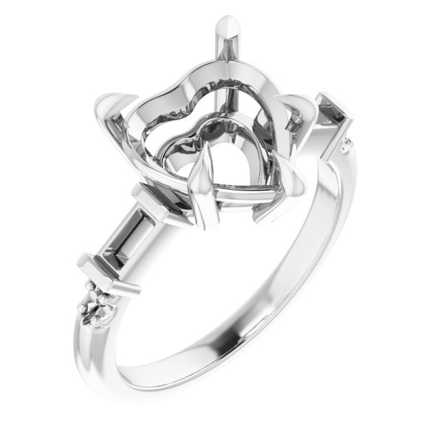Accented Engagement Ring