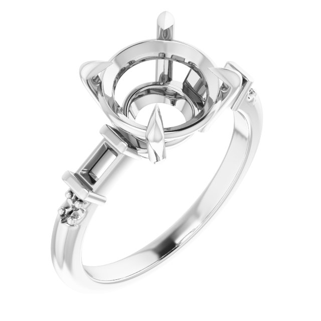 Accented Engagement Ring