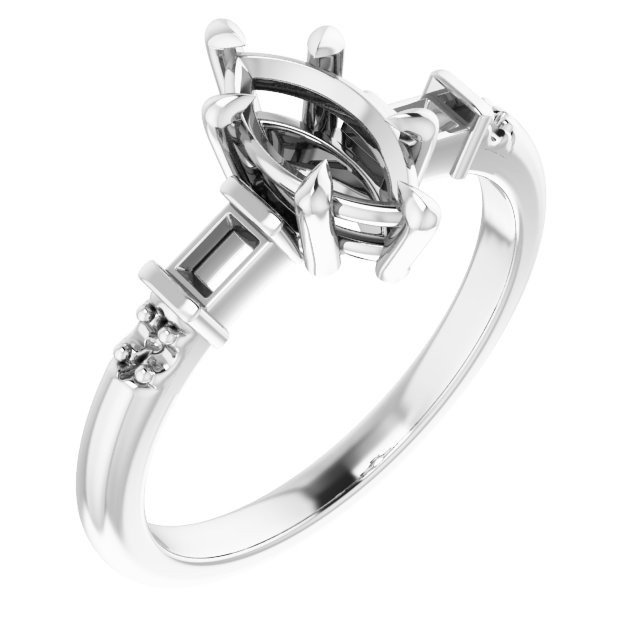 Accented Engagement Ring