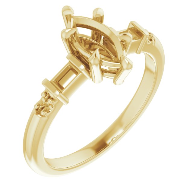 Accented Engagement Ring