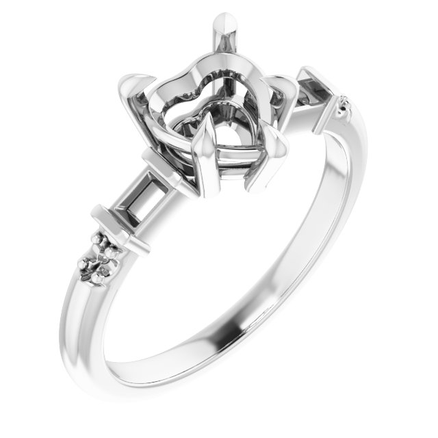 Accented Engagement Ring
