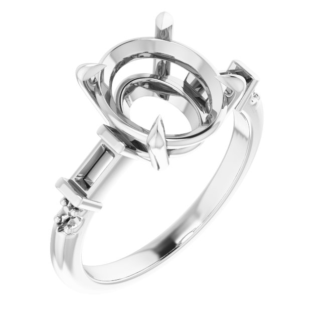 Accented Engagement Ring