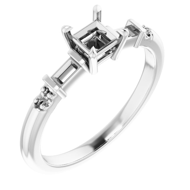 Accented Engagement Ring