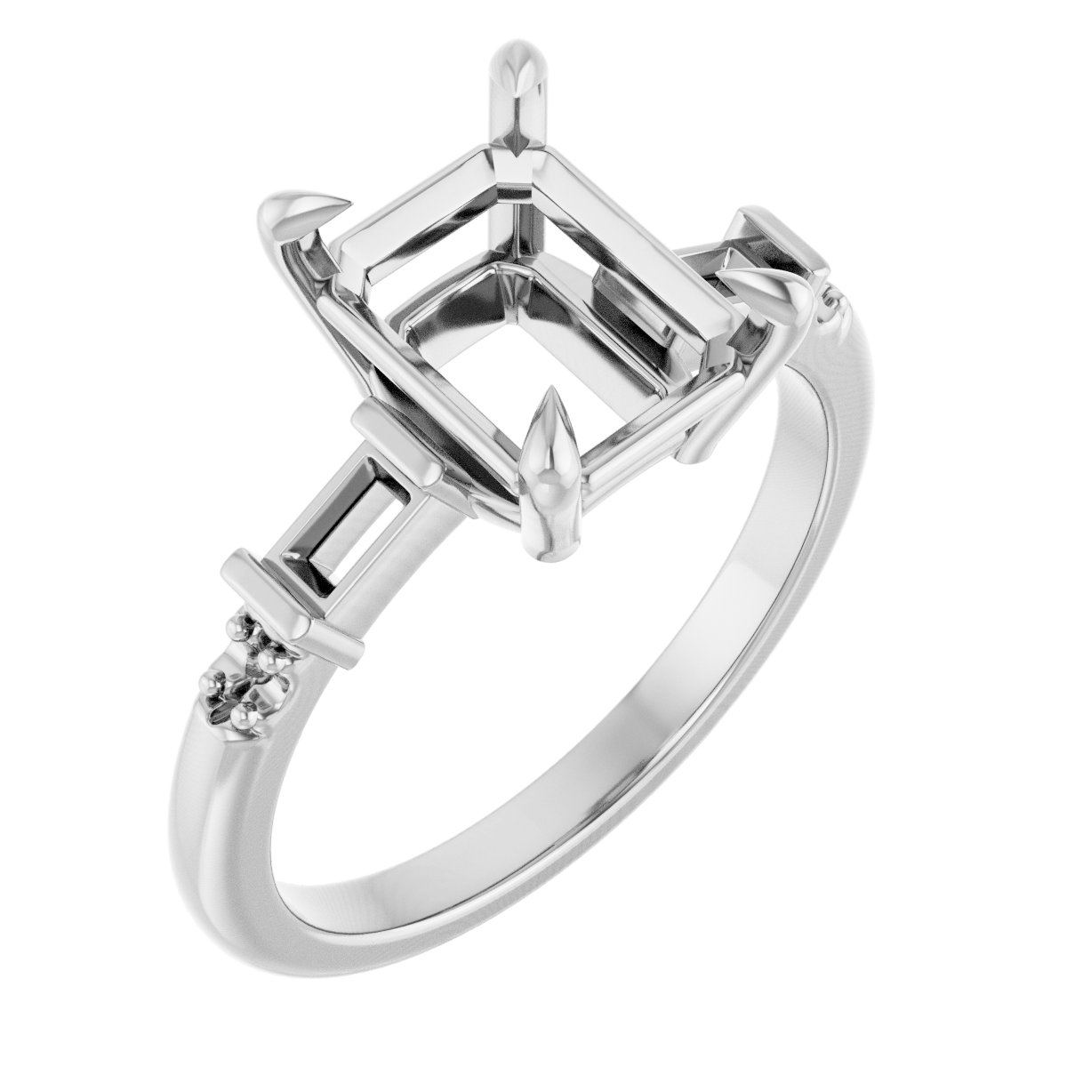 Accented Engagement Ring
